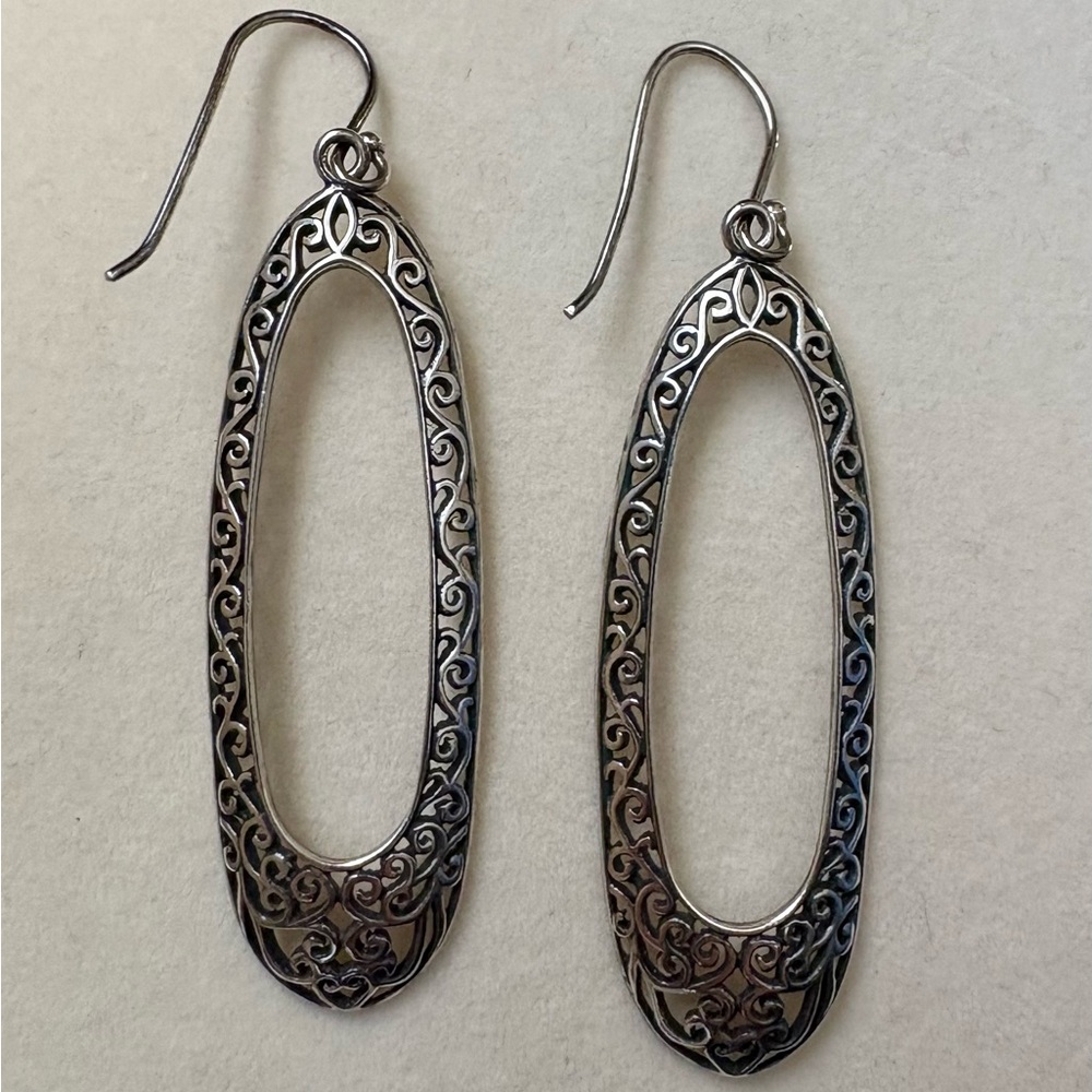 Rare Silpada Sterling Filigree Earrings